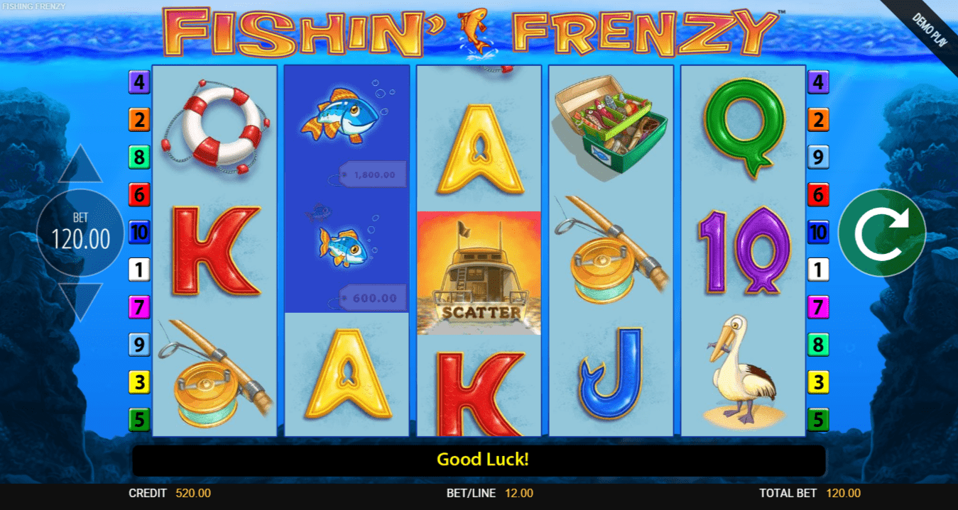 Fishin' Frenzy slot details